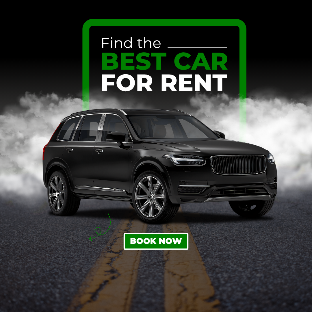 Black and Yellow Illustrated Car Rent Service Instagram Post (1)